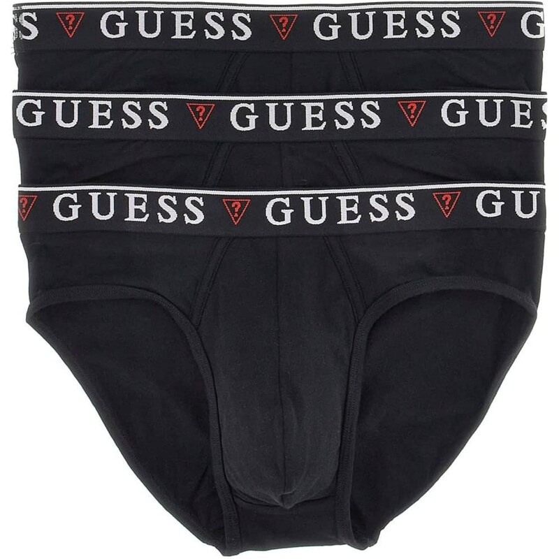 GUESS Nohavičky BRIAN HERO vínovo červená / čierna / biela 67317497