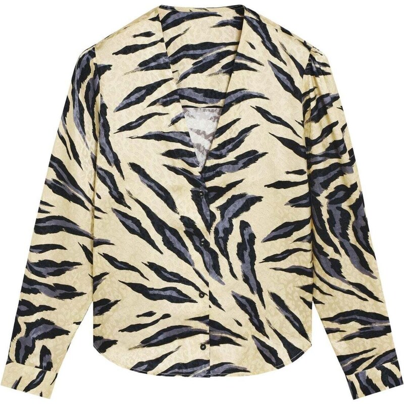 Scalpers Blúzka béžová / sivá / čierna 67317569