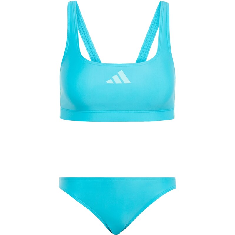 ADIDAS PERFORMANCE Športové bikiny 3-Stripes V-Back vodová / biela 67317590