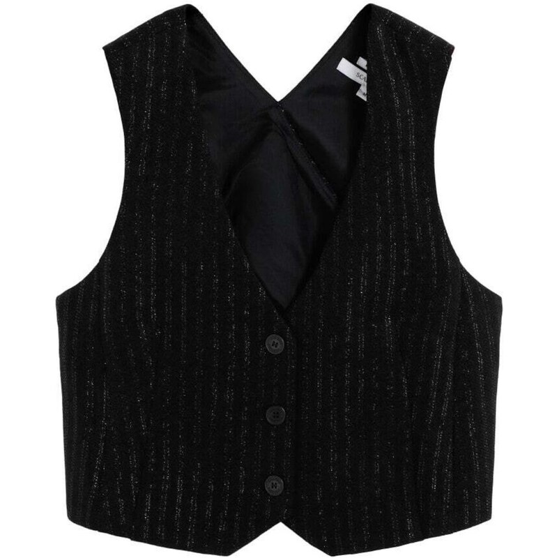 Scalpers Pletené sako čierna 67317595