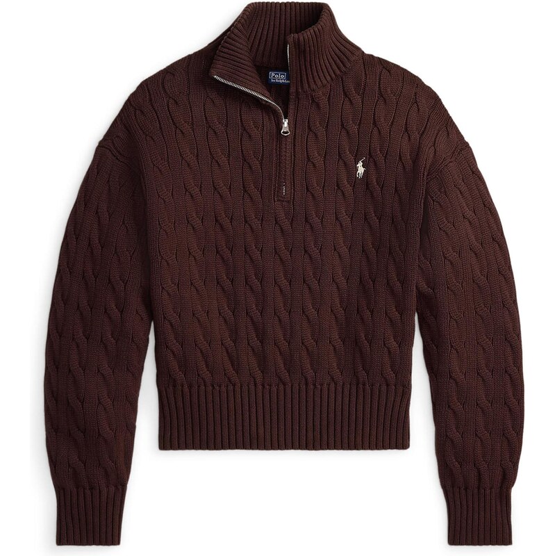 Polo Ralph Lauren Sveter tmavohnedá 67317607