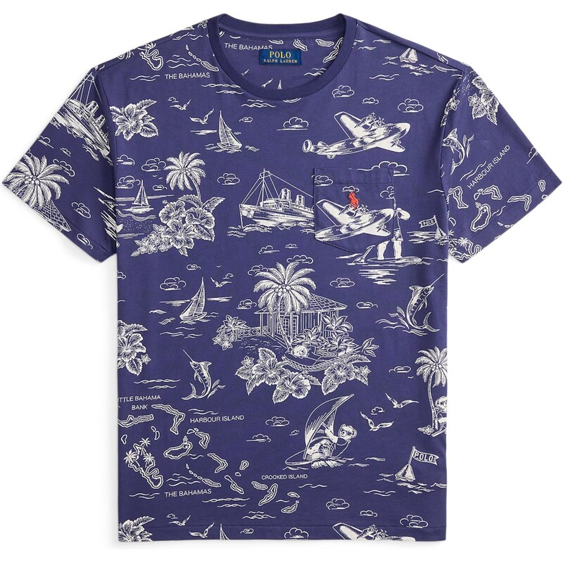 Polo Ralph Lauren Tričko námornícka modrá / biela 67317708