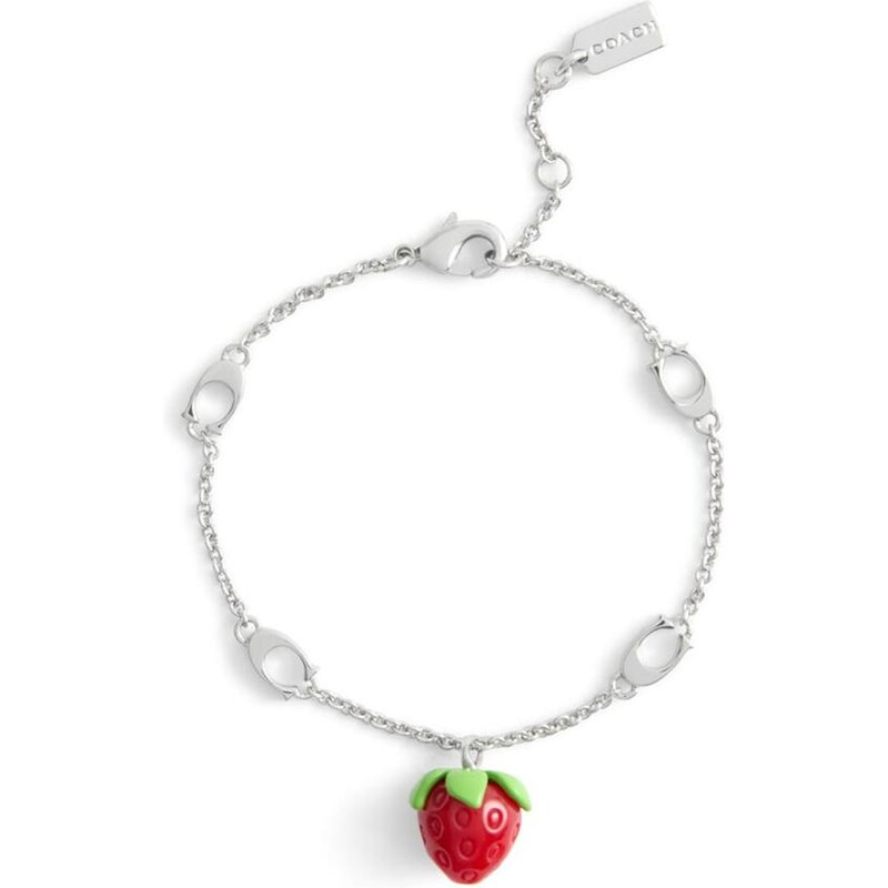 COACH Náramok trávovo zelená / tmavočervená / strieborná 67317725