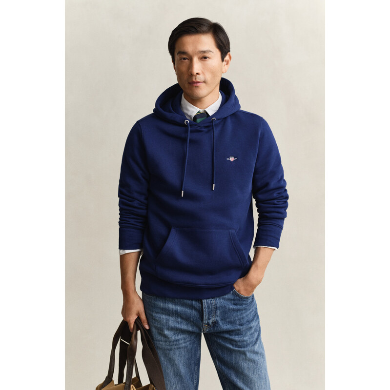 MIKINA GANT REG SHIELD HOODIE RICH NAVY 67313107