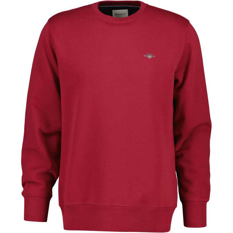 MIKINA GANT REG SHIELD C-NECK SWEAT MUTED RED 67313105