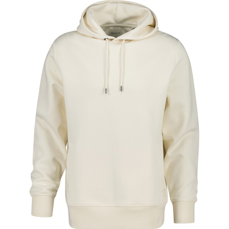 MIKINA GANT INTERLOCK HOODIE CREAMED WHITE 67313115