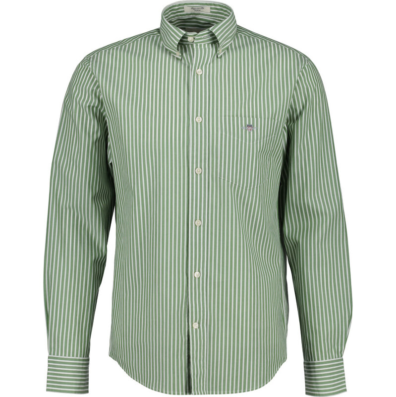 KOŠEĽA GANT REG CLASSIC POPLIN STRIPE SHIRT HERB GREEN 67313124