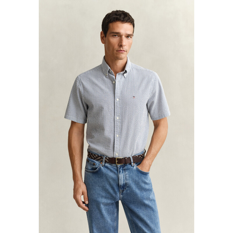 KOŠEĽA GANT REG SEERSUCKER STRIPE SS SHIRT VINTAGE BLUE 67313161