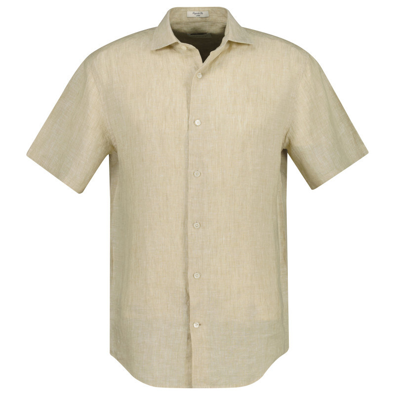 KOŠEĽA GANT REG LINEN SS SHIRT OAT BEIGE 67313169