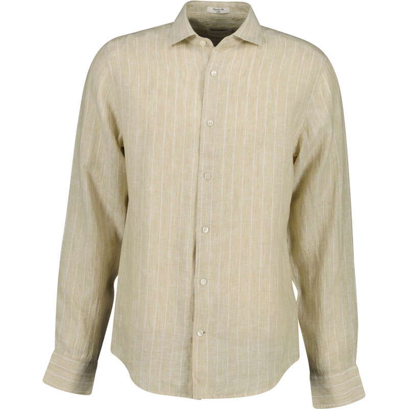 KOŠEĽA GANT REG LINEN STRIPE SHIRT OAT BEIGE 67313174