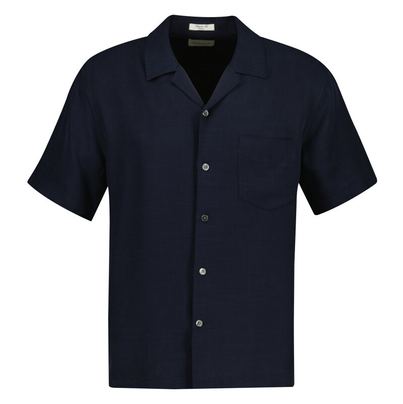 KOŠEĽA GANT REG LYOCELL CAMP COLLAR EVENING BLUE 67313178