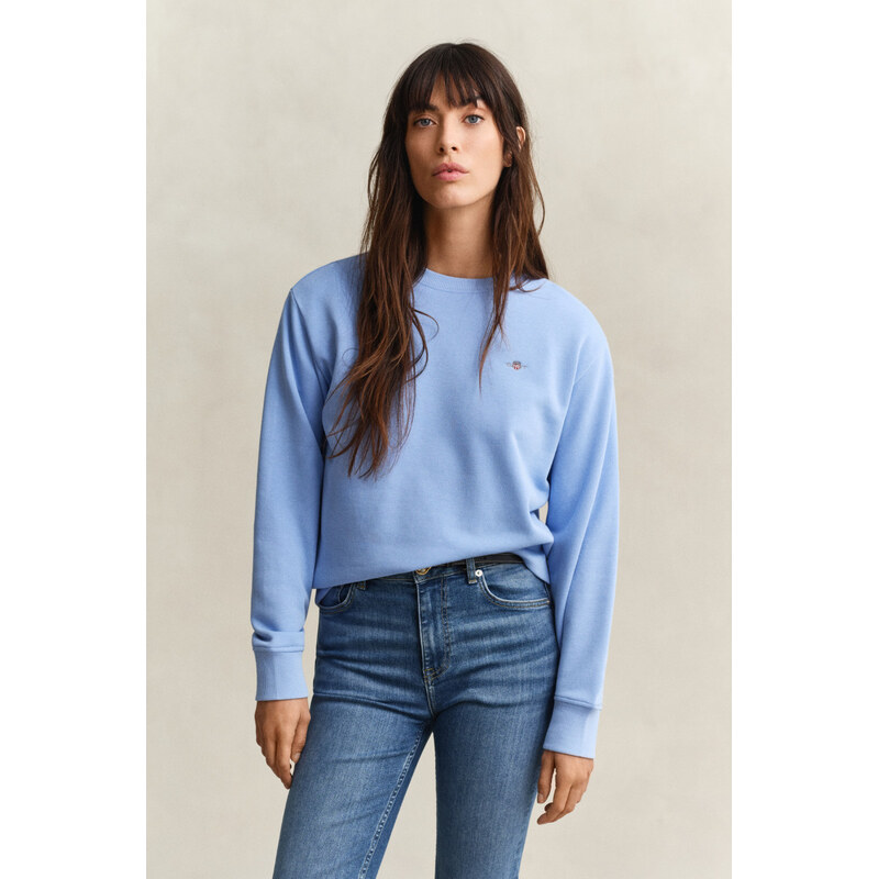 MIKINA GANT SHIELD C-NECK SWEAT PALACE BLUE 67313210