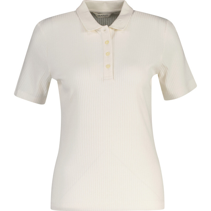 POLOKOŠEĽA GANT SLIM RIBBED SS POLO EGGSHELL 67313212