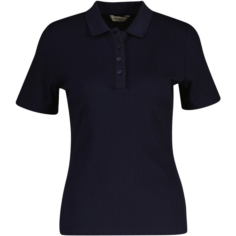POLOKOŠEĽA GANT SLIM RIBBED SS POLO EVENING BLUE 67313213