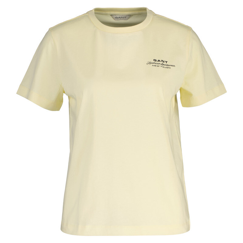 TRIČKO GANT REG GRAPHIC PRINT SS T-SHIRT VANILLA YELLOW 67313218