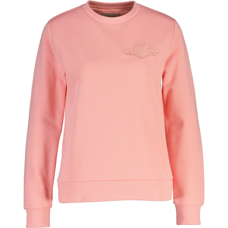 MIKINA GANT REG TONAL SHIELD C-NECK SWEAT LILLY PINK 67313226