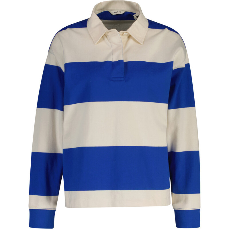 POLOKOŠEĽA GANT STRIPED COTTON HEAVY RUGGER ROYAL BLUE 67313238