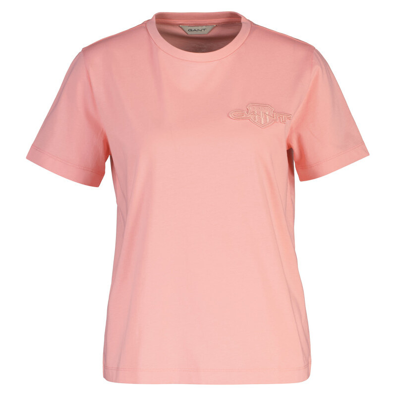 TRIČKO GANT REG TONAL SHIELD SS T-SHIRT LILLY PINK 67313232