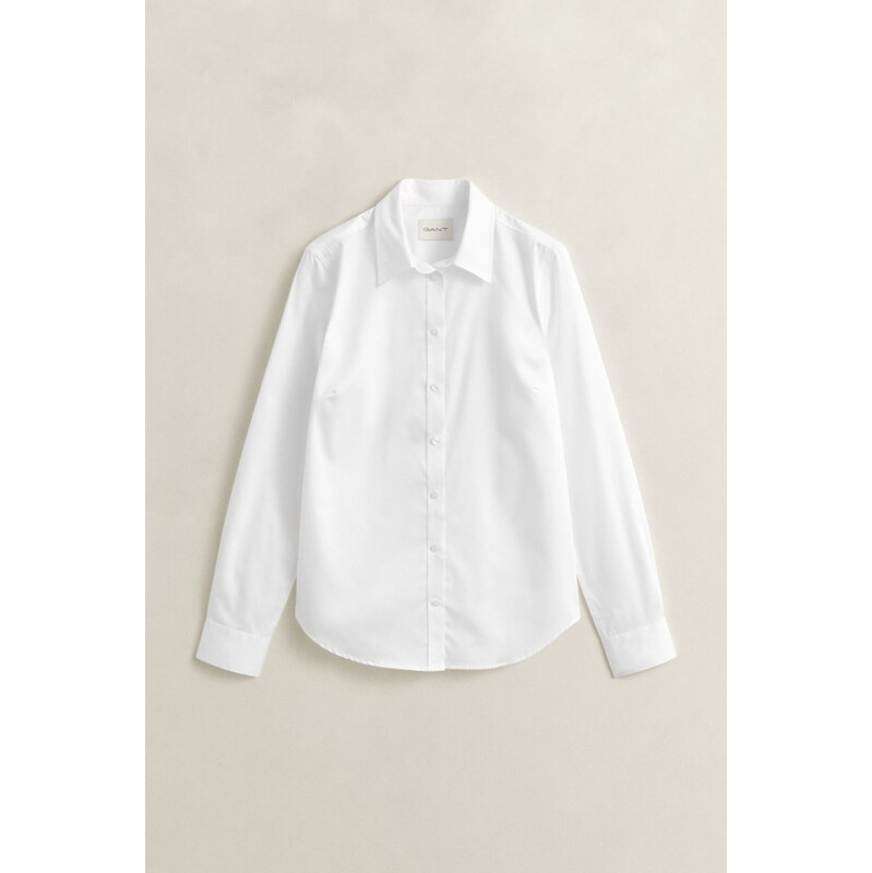 KOŠEĽA GANT SLIM SATEEN SHIRT WHITE 67313250
