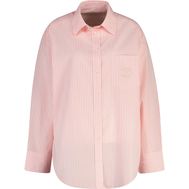 KOŠEĽA GANT OS CLASSIC POPLIN STRIPE SHIRT LILLY PINK 67313252