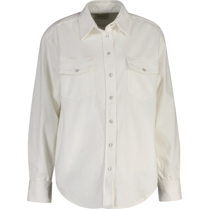 KOŠEĽA GANT REL POCKET DENIM LS SHIRT EGGSHELL 67313266