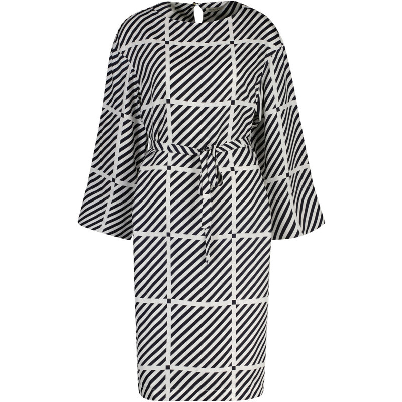 ŠATY GANT FLUID PRINTED TWILL DRESS MARINE 67313275