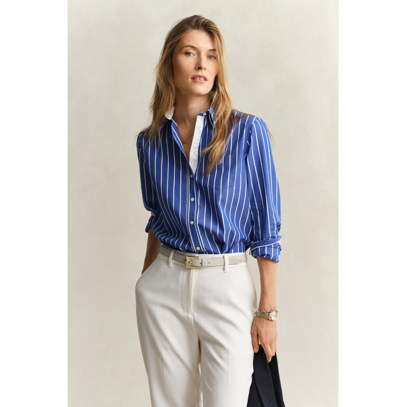 KOŠEĽA GANT REG CLASSIC POPLIN STRIPE SHIRT ROYAL BLUE 67313267