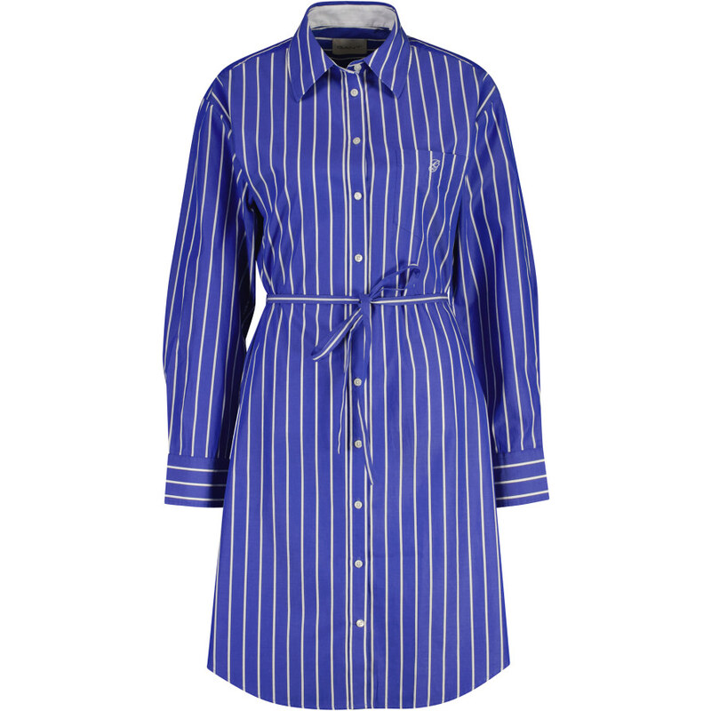 ŠATY GANT CLASSIC POPLIN STRIPE DRESS ROYAL BLUE 67313279
