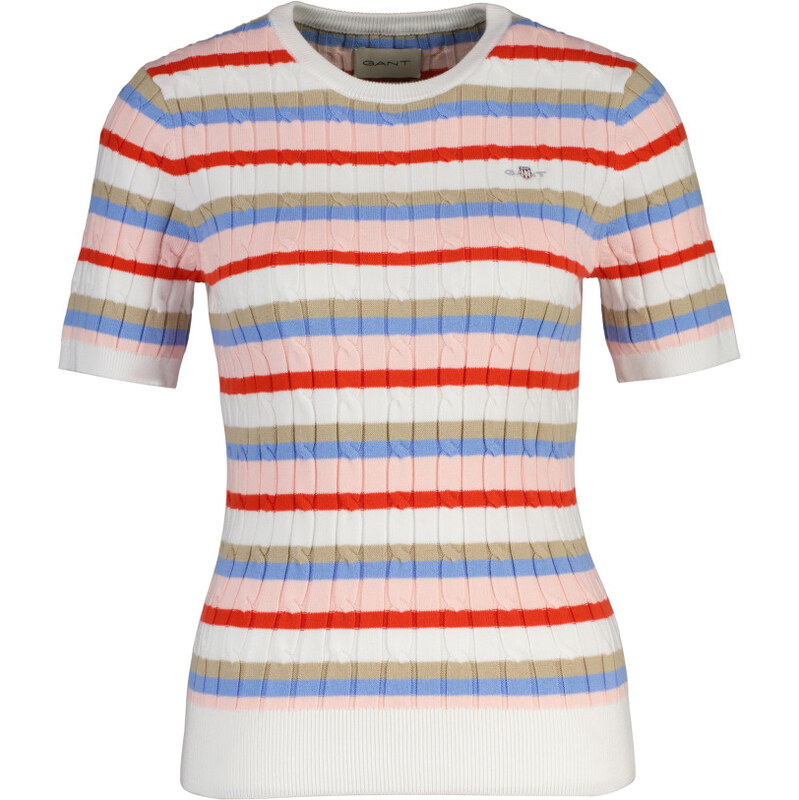 SVETER GANT STRETCH COTTON CABLE STRIPE SS MULTICOLOR 67313312