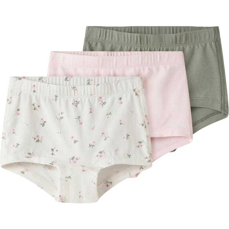 NAME IT Nohavičky nefritová / ružová / biela 67317759