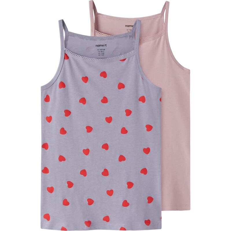 NAME IT Tielko orgovánová / pastelovo fialová / červená 67317766