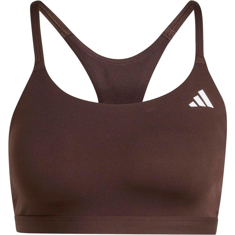 ADIDAS PERFORMANCE Športová podprsenka OPT ESS gaštanová / biela 67317791