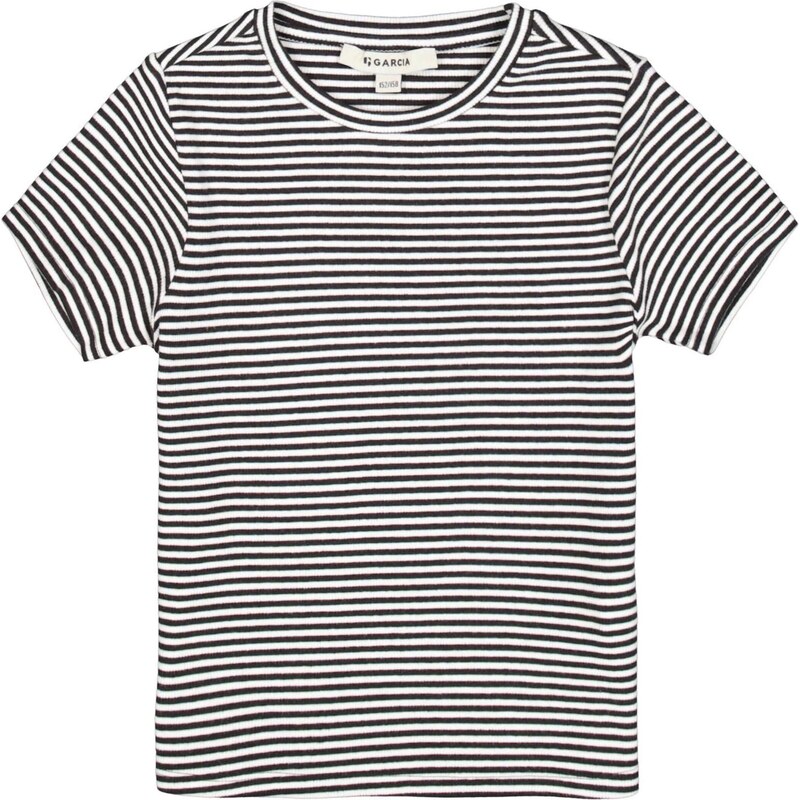 GARCIA Tričko čierna / biela 67317823