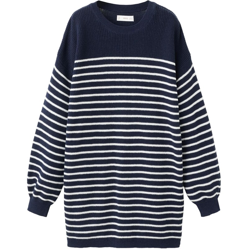 MANGO KIDS Šaty SASKI námornícka modrá / biela 67317855