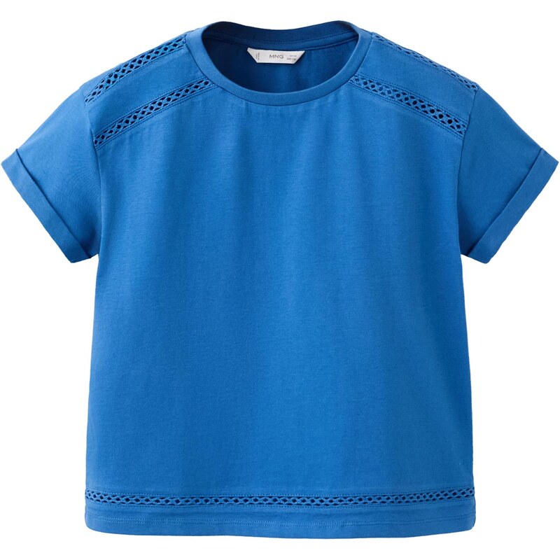 MANGO KIDS Tričko ELLIE modrá 67317857