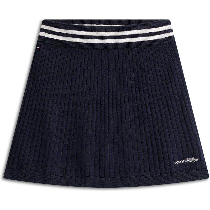 TOMMY HILFIGER Sukňa námornícka modrá / prírodná biela 67317885