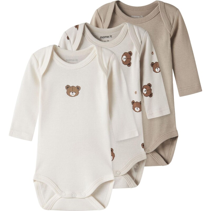 NAME IT Body béžová / nebielená / tmavobéžová / hnedá 67317897