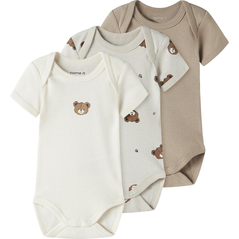 NAME IT Body tmelová / hnedá / brokátová / prírodná biela 67317898