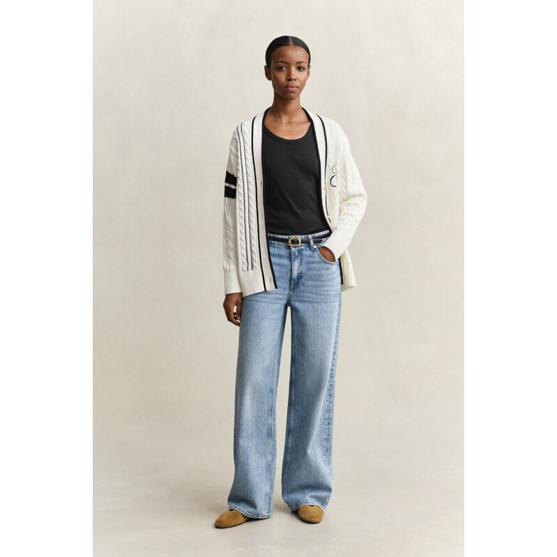 DŽÍNSY GANT RELAXED JEANS SEMI LIGHT BLUE BROKEN IN 67313179