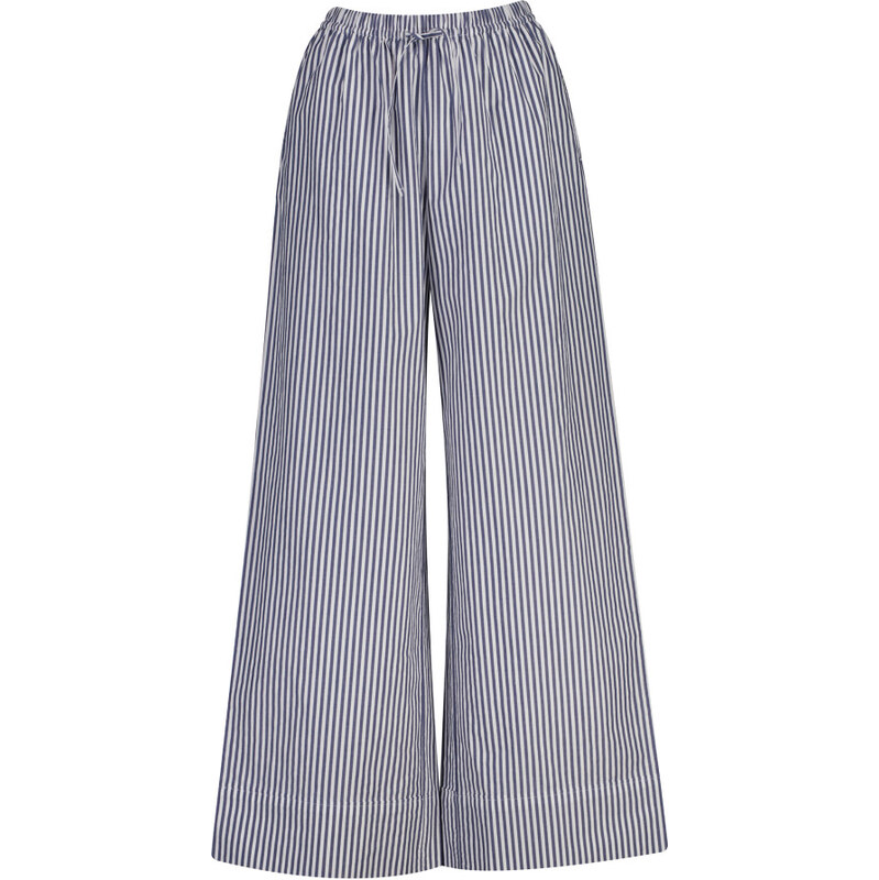 NOHAVICE GANT STRIPE POPLIN PULL ON PANTS RICH NAVY 67313187