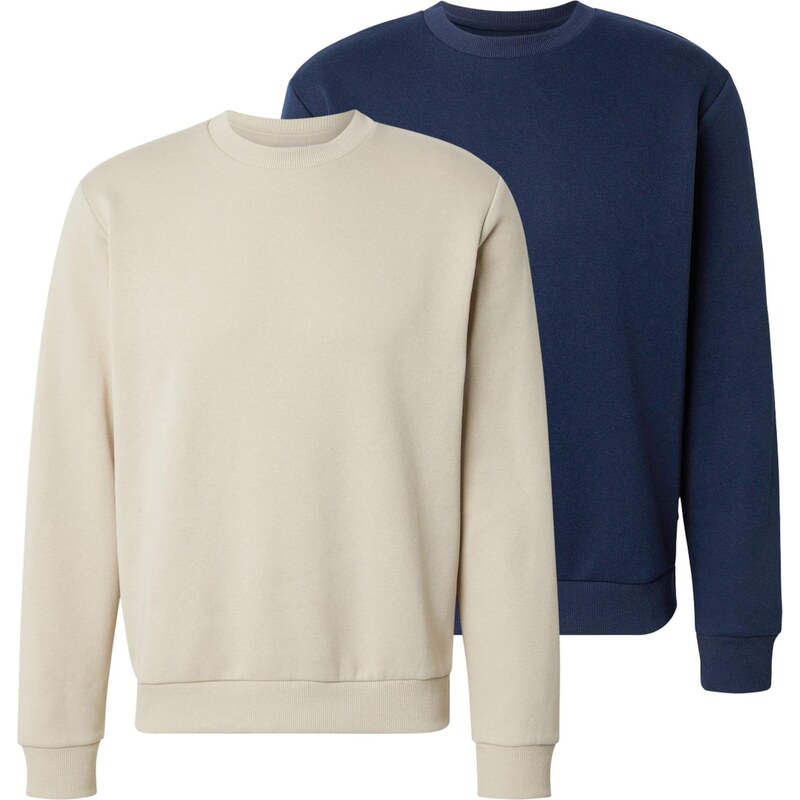 JACK & JONES Mikina JJEBradley námornícka modrá / svetlosivá 67317942