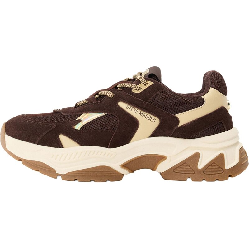 STEVE MADDEN Nízke tenisky Ample žltohnedá / tmavohnedá 67317947
