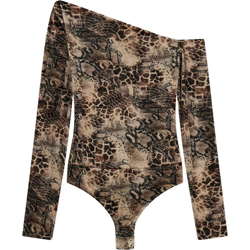 GUESS Košeľové body béžová / hnedá / čierna 67317960