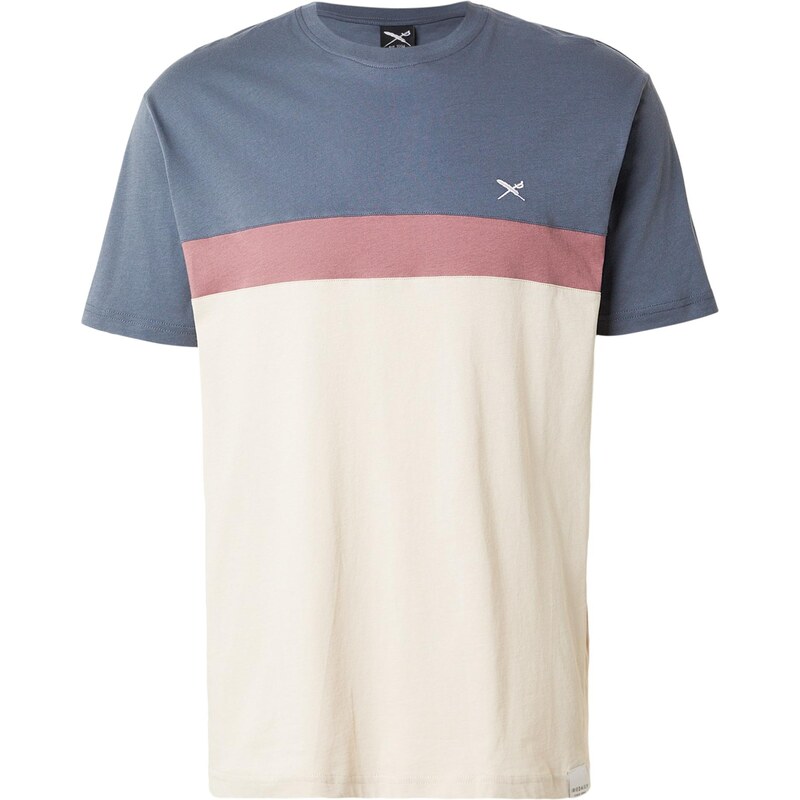 Iriedaily Tričko Court krémová / dymovo modrá / pastelovo červená 67317987