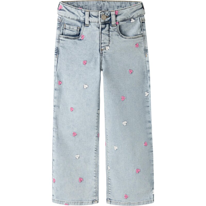 NAME IT Džínsy NMFrose modrá denim / svetloružová / biela 67317995