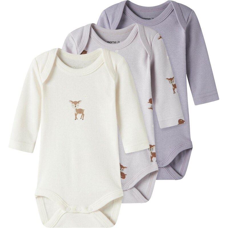 NAME IT Body hnedá / orgovánová / svetlofialová / biela 67318009
