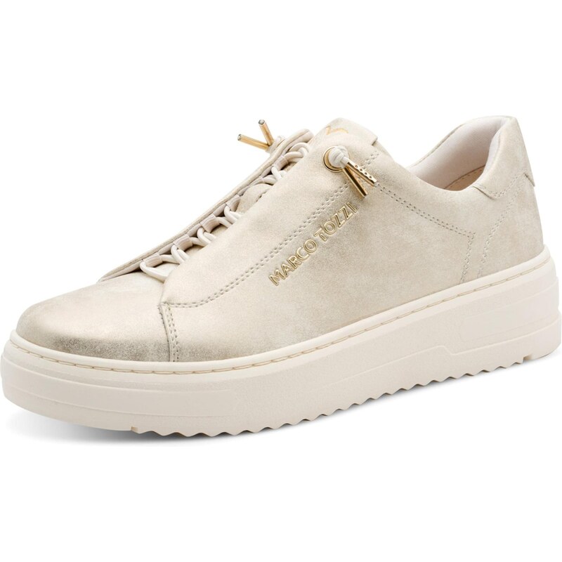 MARCO TOZZI Nízke tenisky nebielená / zlatá 67318014