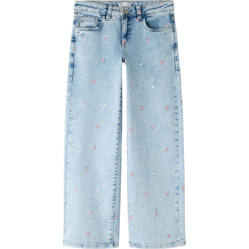 NAME IT Džínsy NKFrose modrá / ružová / biela 67318006