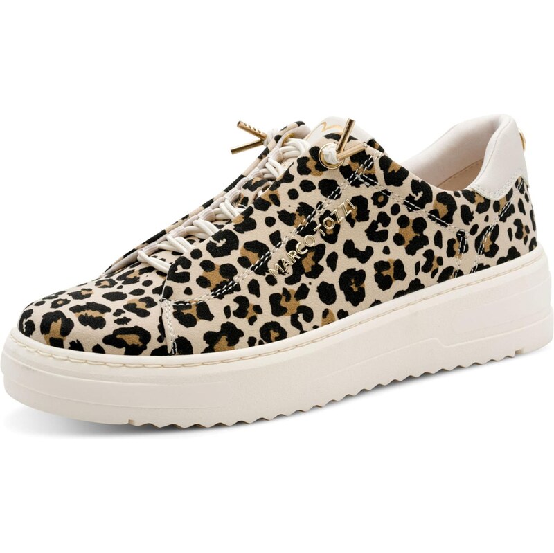 MARCO TOZZI Nízke tenisky kapučíno / tmavohnedá / čierna 67318015