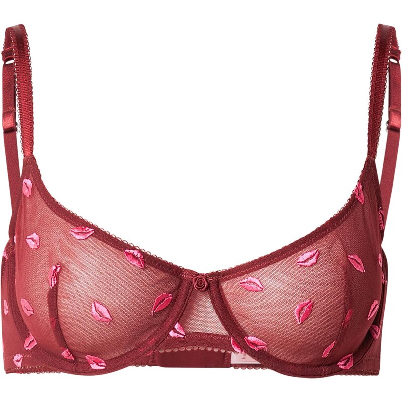 Hunkemöller Podprsenka ružová / tmavočervená 67318186